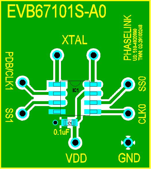 LAYOUT RECOMMENDATIONS Evaluation Board # EVB67101T-A0 SOT23-6 pin Evaluation Board # EVB67101S-A0 SOP-8 pin The following guidelines are to assist you with a performance optimized PCB design: Signal