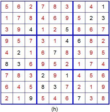 In step 3, we pick up a number once and add to the original Sudoku puzzle.
