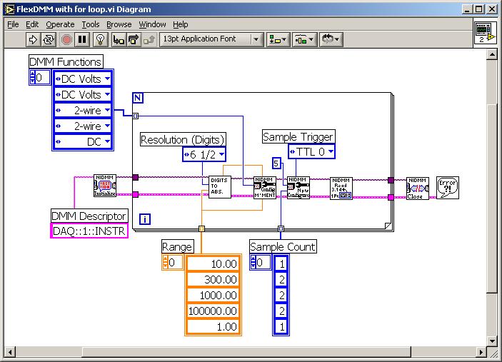 Figure 3. A LabVIEW Optimization Technique DMM and Switch Scanning Scanning is the key to maximizing your DMM and switch system throughput. The most efficient scanning method is hardware handshaking.