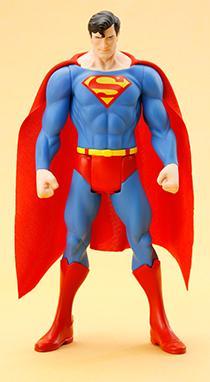 DC UNIVERSE Superman Classic Costume Artfx+ Statue Kotobukiya presents a new line of classic style DC Comic Super Heroes with the Superman Classic Costume ARTFX+ Statue Based on vintage action figure