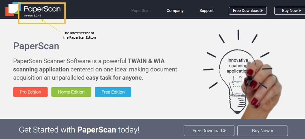 Download PaperScan Home Edition at https://paperscan.orpalis.com/ 2.