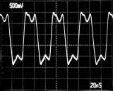 MODULATION USING I IN TOP: OUTPUT BOTTOM: I IN TOP: