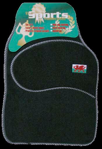 Supplied with header and hanger 4 Piece Squire Rubber Car Mat Set Code: 01-602 Pack: 10 Size: Universal