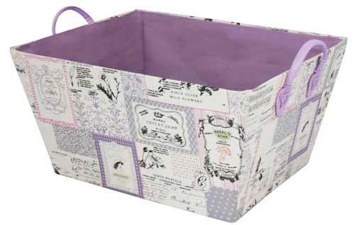 storage boxes Single Vintage Fabric Storage with Handles Code: