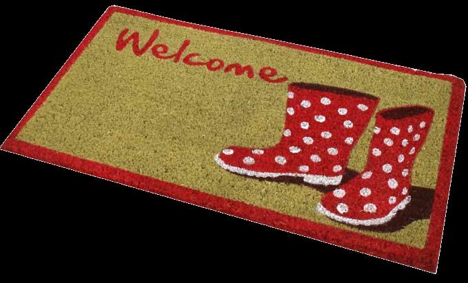 In-House Designed Doormats DESIGNED IN THE UK We regularly create PVC coir and machine wash doormat designs following the latest trends We