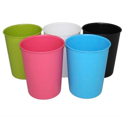 Plastic waste paper bins Fun pattern designs