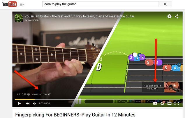 As you can see, the ad is guitar related so extremely targeted.
