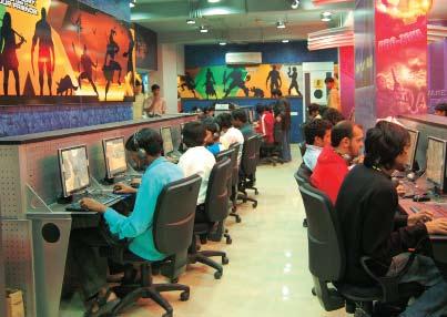 gaming game station: The growing number of youngsters attracted by gaming cafés that are sprouting all across India Their focus is on customising content for the Indian market using local themes,