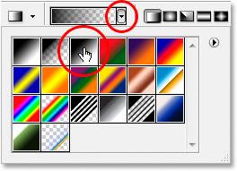 Notice that the layer mask thumbnail has a white highlight border around it. That's telling us that the layer mask, not the layer itself, is currently selected, which is what we want.