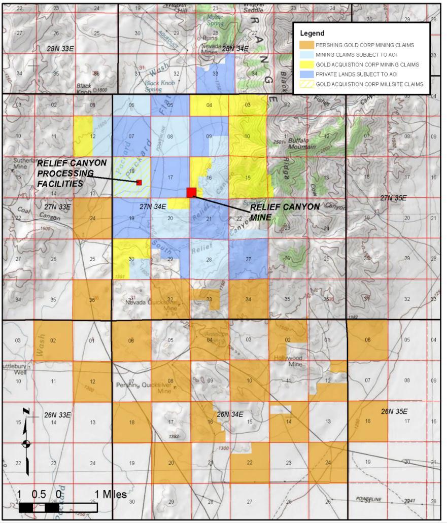 Pershing s Assets: Strategic Property Consolidation Pershing controls 25,000 Acres of mining claims and private lands surrounding the mine Mine can be expanded in all directions Previous owners were