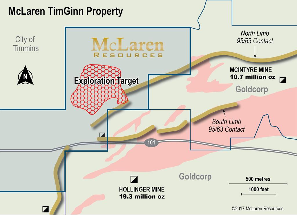 On Trend with Major Gold Production Exploring key geology that hosts large gold