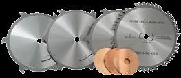 STACKED DADO SETS GRIND: 4 ATB TEETH AND 1 FT TOOTH, DIVIDED BY A LARGE GULLET PLYWOOD MELAMINE Stacked Dado Sets include 2 outside blades and 6