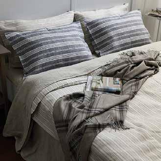 Simply modern based on antique patterns high quality pure linen bedding puts