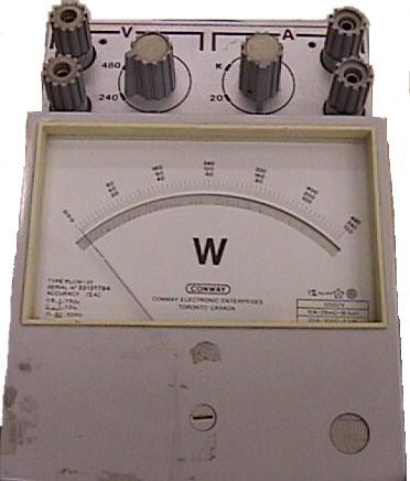 - 3 - Watt-meter Tutorial The Watt-meter is an instrument used to measure the real power by sensing current passing through the load and voltage applied across the load.
