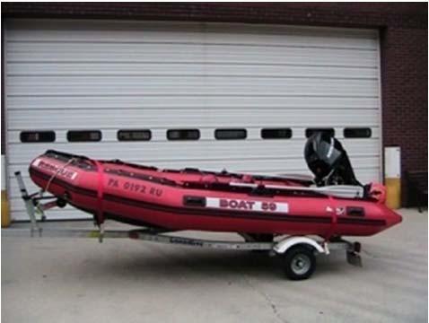 Rescue Boat - a unit designed to operate on the water for rescue or fire