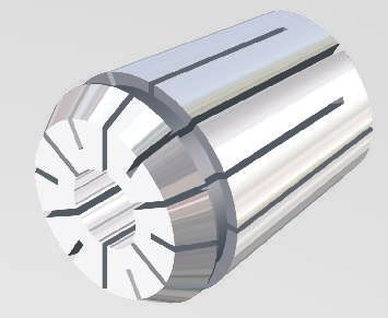 -collets, repeatable accuracy of collet 5 µ NEW: orrosion-resistant! High precision design with concentricity and repeat accuracy of 5 µ. All lengthwise edges deburred and rounded additionally.