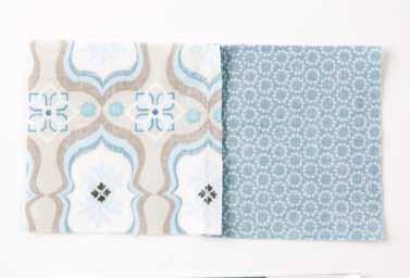 Select two contrasting quilting cotton fabrics. Designate one as fabric A and the remaining fabric as fabric B.