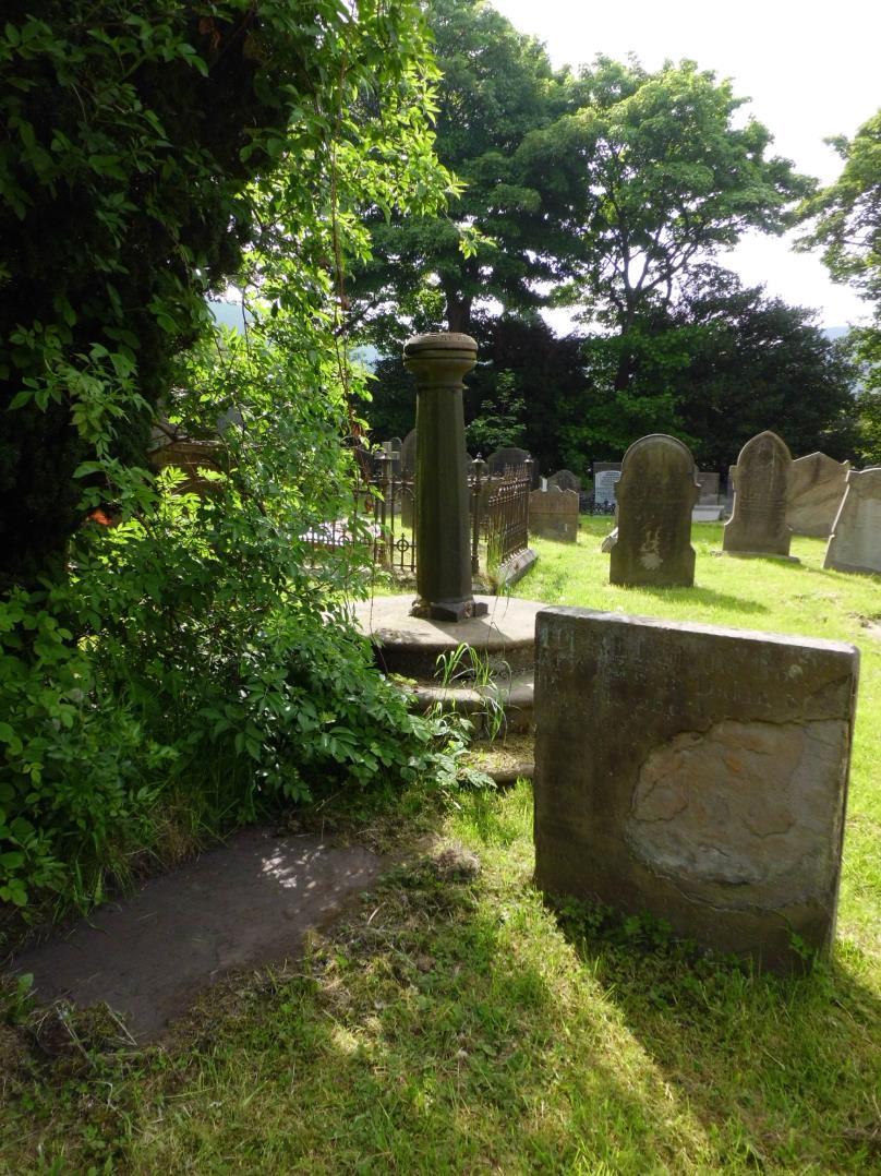 Her widowed husband, John, paid 3 shillings to have a stone laid over her grave sometime after her death Rev. Bagshaw made a note of this in his Daybook in 1747.