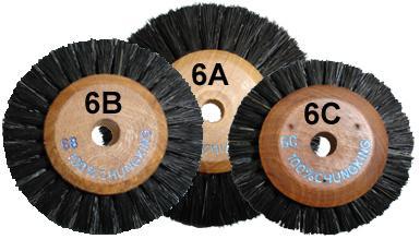 12XS Brush Wheels: 6A 2.50 dia #211-250 6B 2.25 dia #211-225 6C 2.