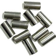 The metal or ceramic pins are used for support.