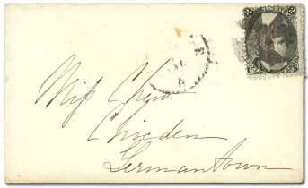 red "New York Paid All Di rect/nov 18" handstamp, with red boxed "Bre men/1 12 69", Ger man re ceiver on re