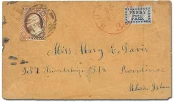 U.T. reg is tered air mail with 3 seals on re verse, F-VF................. $35 6721 Bal ti more, Md.