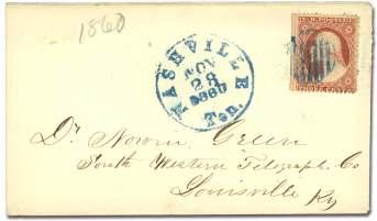 ........ $35 Addressed to Norvin Green, President of the South West Telegraph Co, Louisville KY.
