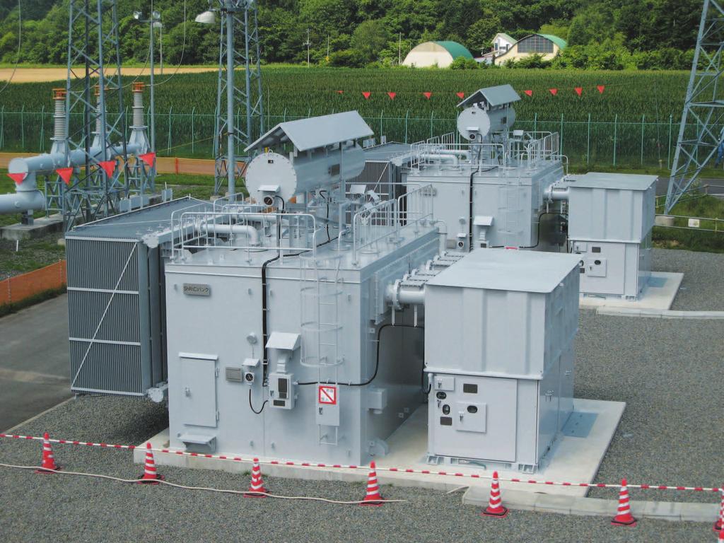 Meidensha has succeeded in achieving high voltage and large capacity, compact size and weight, low noise