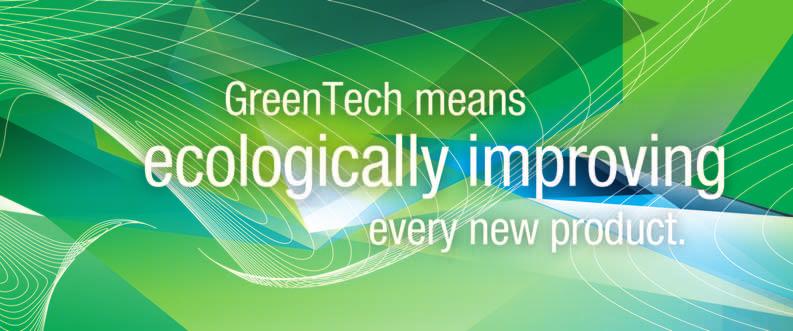 Information GreenTech is acknowledged and certified. Every step in our chain of production meets the stringent standards of environmental specialists and the public.