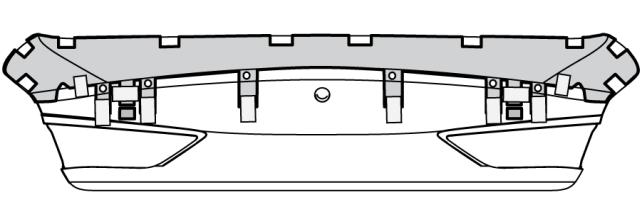 Awl Center Punch Drill Fig. 4 c) (Step 4 Continue. Mark trunk lid hole centers through crosshairs on template using an awl and then center punch (Fig. 4). Six (6) places total.
