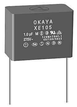 NOISE SUPPRESSION CAPACITORS XE Series 275 VAC Fax Back Document #1103 XE SERIES Best performance series in most popular configurations Dielectric withstand voltage twice safety agency requirements