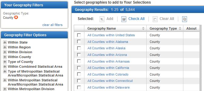To search for census tracts and blocks you must put census tract or census block, the county, and the state.