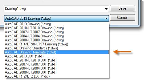 GUIDE 4.3 TO VIEWING AUTOCAD BASICS: BASICS Create Your Own Drawing Template File You can save any drawing (.dwg) file as a drawing template (.dwt) file.