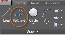 GUIDE TO AUTOCAD BASICS: GEOMETRY Polylines and Rectangles A polyline is a connected sequence of line or arc segments that is created as a single object.