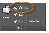 GUIDE TO AUTOCAD BASICS: BLOCKS Create a Block Definition Instead of creating a drawing file to be inserted as a block, you