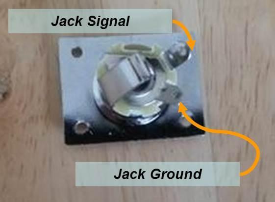 Section 4 - Assembling Your Guitar 2. Solder the Output Jack to the black/white wires (Fig. 4.6.3-2): secure to the Body with 4 supplied screws; 3.