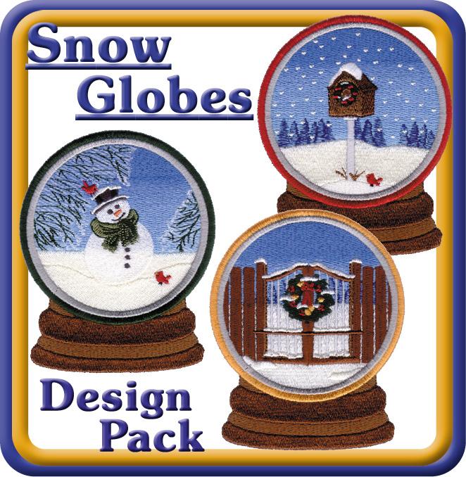 The Snow Globe designs are a great way to decorate for the winter season.