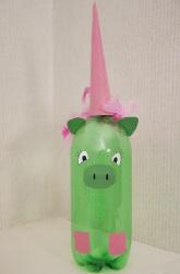 Plastic Bottle Animals Celebrate Earth Day by making colorful animal friends with recycled materials from around the house.