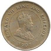 843 Edward VII (1901-1910), Cupro-nickel 5-Cents (2),