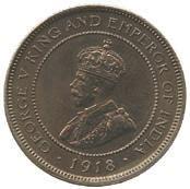 846 George V (1910-1936), Cupro-nickel 5-Cents, 1918 (KM