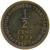 ½-Cent and Cent, 1958 (KM 1, 2).