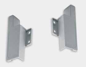 00L00 Left front bracket for internal drawer H85 250 per box * colour codes: 1 = White Ral 9010 / 8 = Grey Ral 7042.