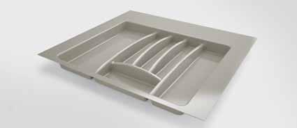 of moulded product Many standard dimensions Easy to clean, easy to remove, easy to position 59.T001.S6.280.U000 Universal Tetrix cutlery tray 300/350 25 pieces 59.T001.S6.400.