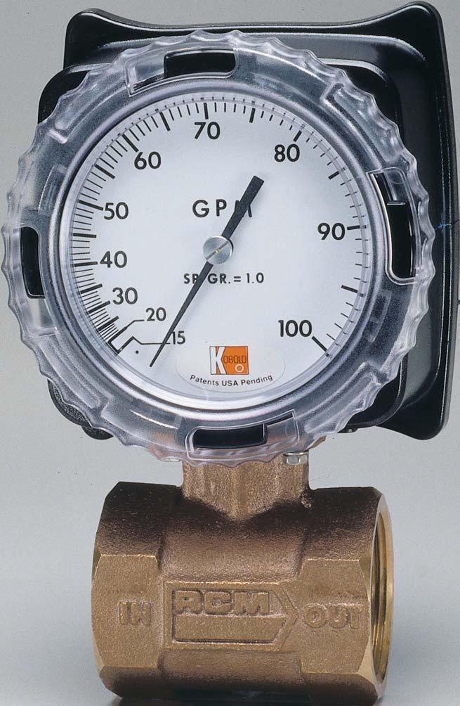 RCM - Threaded Liquid Flowmeter The RCM is a differential pressure direct reading flowmeter.