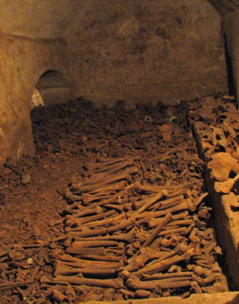 It lies far beneath the city In it, there are the bones of 5 to 6 million people.
