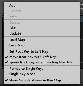At the bottom of the Reaktor UI the Sample Map editor opens.