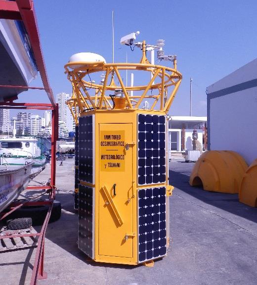 Metocean buoy for wind, air temperature,