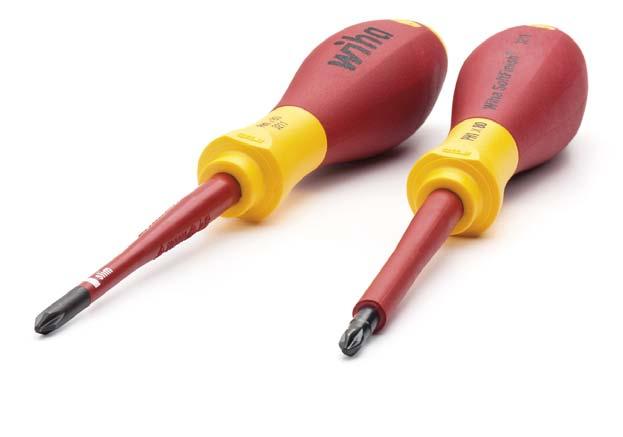 Wiha SoftFinish electric. The safe and comfortable insulated VDE screwdriver. slimtechnology For slotted, Phillips and Pozidriv screws.