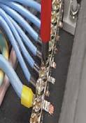 Terminal screws are typically used in switch-cabinet systems and fuse boxes, terminal blocks and relays.