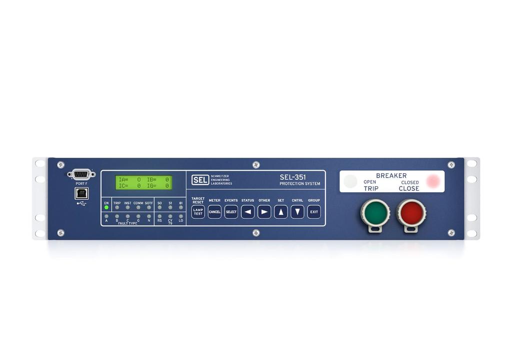 SEL-35 Protection System A proven distribution feeder solution with integrated protection, monitoring, and control Achieve sensitive and secure fault detection using comprehensive protection